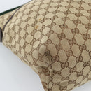 GUCCI GG Canvas Web Sherry Line Schultertasche Beige Silber 189751 Auth ka4563-12