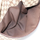 GUCCI GG Canvas Web Sherry Line Schultertasche Beige Silber 189751 Auth ka4563-23