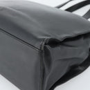 LOEWE Hand Bag Leather Black Silver Auth ka4565A-9