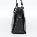 LOEWE Hand Bag Leather Black Silver Auth ka4565A-4