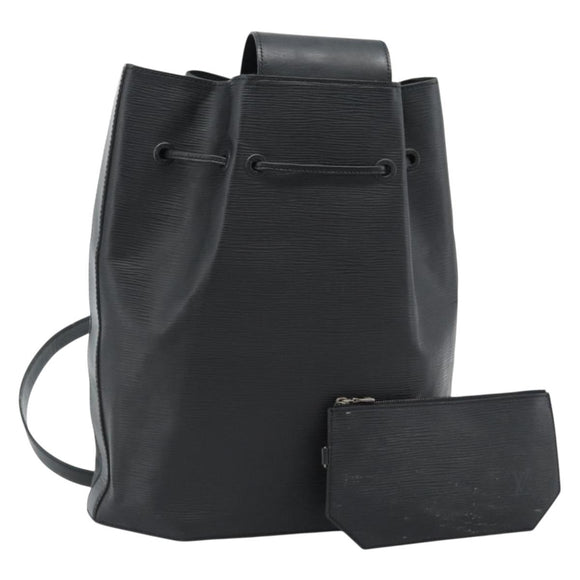 LOUIS VUITTON Epi Sac A Dos Umhängetasche Schwarz M80153 LV Auth ka4567