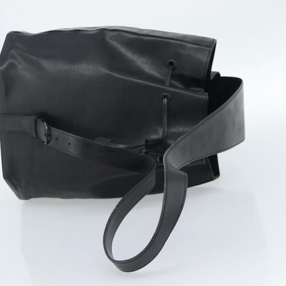LOUIS VUITTON Epi Sac A Dos Umhängetasche Schwarz M80153 LV Auth ka4567