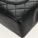 CHANEL Matelasse 30 Chain Shoulder Bag Caviar Skin Black Silver CC Auth ka456V-18