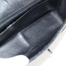 CHANEL Matelasse 30 Chain Shoulder Bag Caviar Skin Black Silver CC Auth ka456V-9