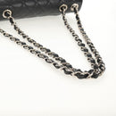 CHANEL Matelasse 30 Chain Shoulder Bag Caviar Skin Black Silver CC Auth ka456V-7
