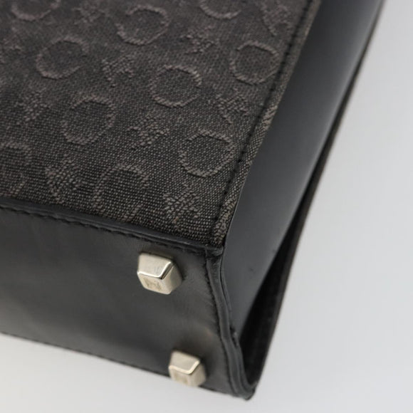 CELINE C Sulky Hand Bag Black Silver Auth ka4570