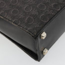 CELINE C Sulky Hand Bag Black Silver Auth ka4570-13