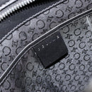CELINE C Sulky Hand Bag Black Silver Auth ka4570-15