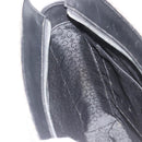 CELINE C Sulky Hand Bag Black Silver Auth ka4570-18