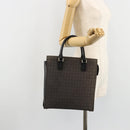 CELINE C Sulky Hand Bag Black Silver Auth ka4570-21