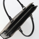 CELINE C Sulky Hand Bag Black Silver Auth ka4570-6