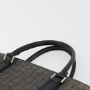 CELINE C Sulky Hand Bag Black Silver Auth ka4570-8