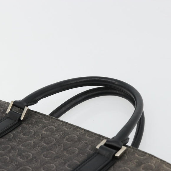 CELINE C Sulky Hand Bag Black Silver Auth ka4570