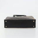 CELINE C Sulky Hand Bag Black Silver Auth ka4570-9