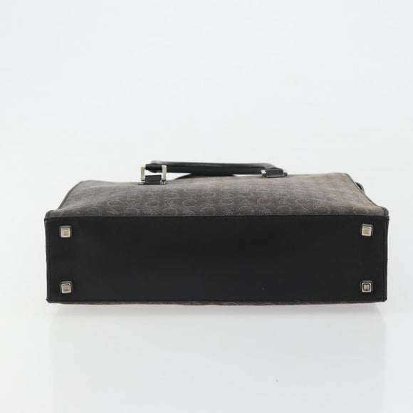 CELINE C Sulky Hand Bag Black Silver Auth ka4570