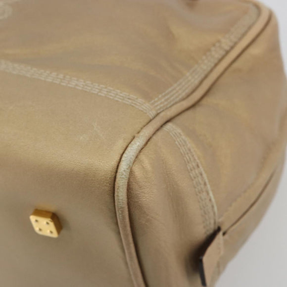 LOEWE Amazona 28 Hand Bag Nappa leather Gold Auth ka4571A