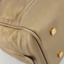 LOEWE Amazona 28 Hand Bag Nappa leather Gold Auth ka4571A-16