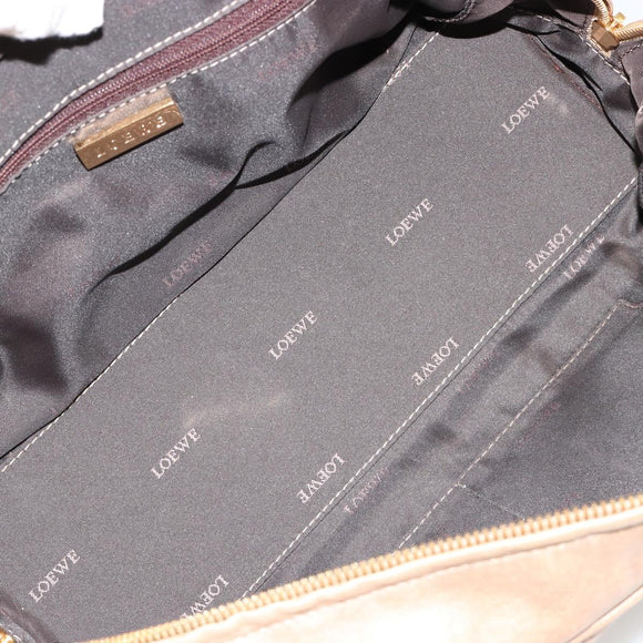 LOEWE Amazona 28 Hand Bag Nappa leather Gold Auth ka4571A