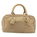LOEWE Amazona 28 Hand Bag Nappa leather Gold Auth ka4571A-13
