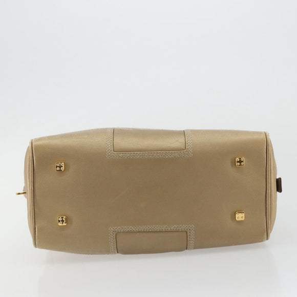 LOEWE Amazona 28 Hand Bag Nappa leather Gold Auth ka4571A