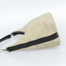 GUCCI Hand Bag Canvas Leather Beige Silver 000 0602 Auth ka4572-4