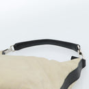 GUCCI Hand Bag Canvas Leather Beige Silver 000 0602 Auth ka4572-8