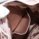 Miu Miu Shoulder Bag Canvas Leather Pink Gold Auth ka4573M-22
