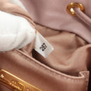 Miu Miu Shoulder Bag Canvas Leather Pink Gold Auth ka4573M-23
