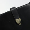 Salvatore Ferragamo Schoudertas Leer Zwart Goud Auth ka4575-14