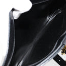 Salvatore Ferragamo Schoudertas Leer Zwart Goud Auth ka4575-18