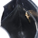 Salvatore Ferragamo Schoudertas Leer Zwart Goud Auth ka4575-22