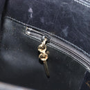 Salvatore Ferragamo Schoudertas Leer Zwart Goud Auth ka4575-23