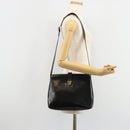 Salvatore Ferragamo Schoudertas Leer Zwart Goud Auth ka4575-25