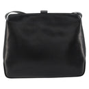 Salvatore Ferragamo Schoudertas Leer Zwart Goud Auth ka4575-3