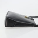 Salvatore Ferragamo Schoudertas Leer Zwart Goud Auth ka4575-4