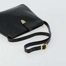 Salvatore Ferragamo Schoudertas Leer Zwart Goud Auth ka4575-7