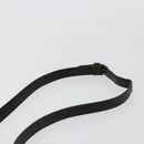 Salvatore Ferragamo Schoudertas Leer Zwart Goud Auth ka4575-8
