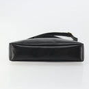Salvatore Ferragamo Schoudertas Leer Zwart Goud Auth ka4575-9