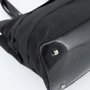 Salvatore Ferragamo Vala Handtasche Canvas Schwarz Silber Auth ka4576-11