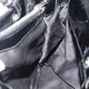 Salvatore Ferragamo Vala Handtasche Canvas Schwarz Silber Auth ka4576-17