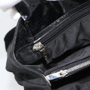 Salvatore Ferragamo Vala Handtasche Canvas Schwarz Silber Auth ka4576-18