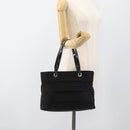 Salvatore Ferragamo Vala Handtasche Canvas Schwarz Silber Auth ka4576-21