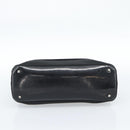 Salvatore Ferragamo Vala Handtasche Canvas Schwarz Silber Auth ka4576-9