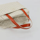FENDI Zucchino Canvas Hand Bag PVC White Silver Auth ka4577A-7