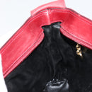 Salvatore Ferragamo Vala Shoulder Bag Canvas Leather Red Gold Auth ka4578A-20