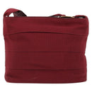 Salvatore Ferragamo Vala Shoulder Bag Canvas Leather Red Gold Auth ka4578A-2