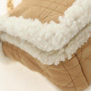 Christian Dior Caro Chain Schoudertas Mouton Beige Goud Auth ka4579SM-11