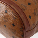 MCM Logogram Vicetos Shoulder Bag PVC Leather Brown Gold Auth ka458-16