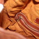 MCM Logogram Vicetos Shoulder Bag PVC Leather Brown Gold Auth ka458-20