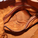 MCM Logogram Vicetos Shoulder Bag PVC Leather Brown Gold Auth ka458-21